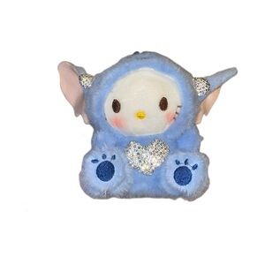 Hello kitty in stitch costume bag clip